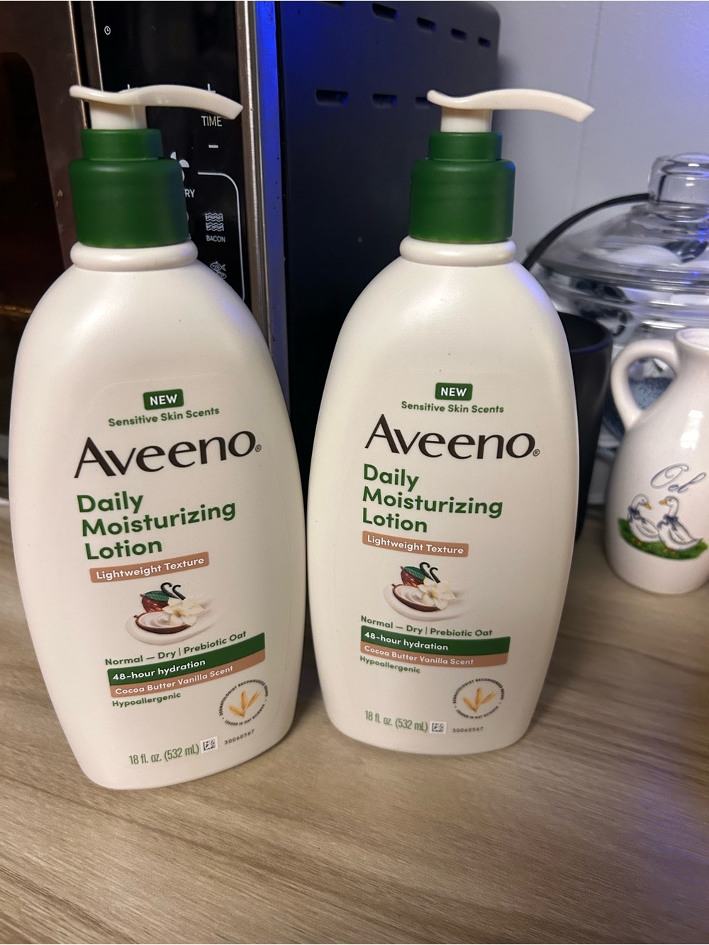 2 Aveeno Daily Moisturizing Lotion — Cream (Lightweight)